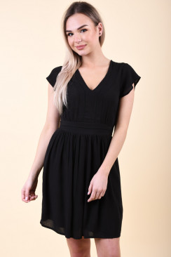 Rochie Dama Vero Moda Vmaneborder Cap Cleeve Short Dress Negru